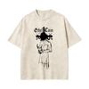 Vintage Daughters of Cain Ausgewaschenes Rundhals-T-Shirt beidseitig bedruckt