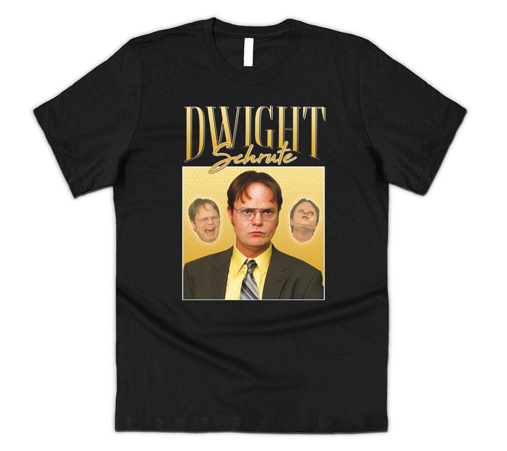 

Футболка Dwight Schrute Homage Funny Us Office в стиле ретро 90-х годов, футболка унисекс с фермами Майкла Скотта