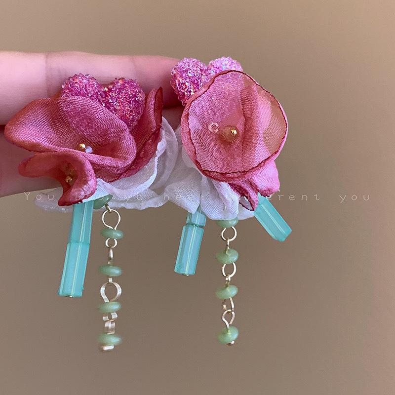 Yellow Petal Tassel Earrings - Bold Beach Vacation Flower Studs for Women, Super Hot & Beautiful Style 2025.