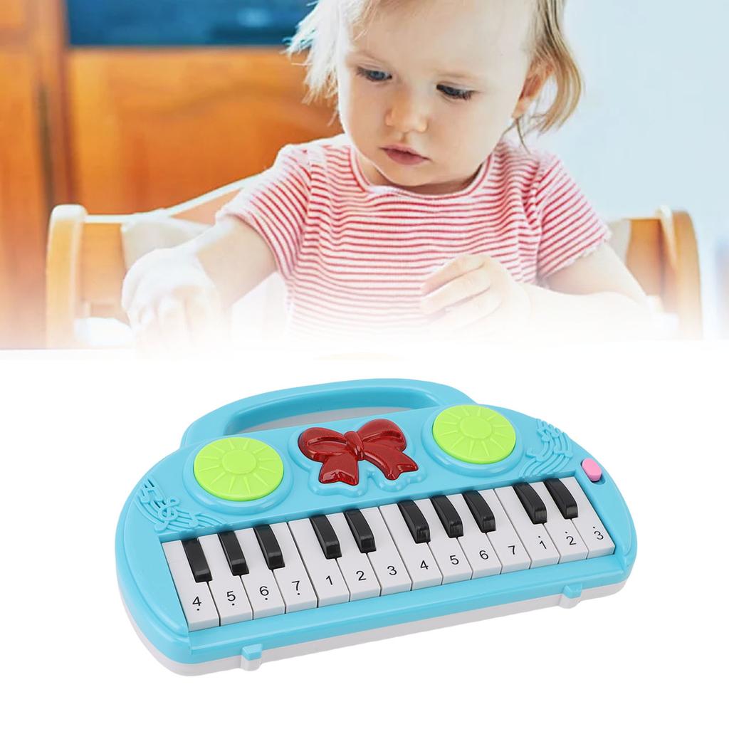 Baby Piano Keyboard Toy 14 Keys Educational Musical Instrument Toy for Toddlers Multifunctional