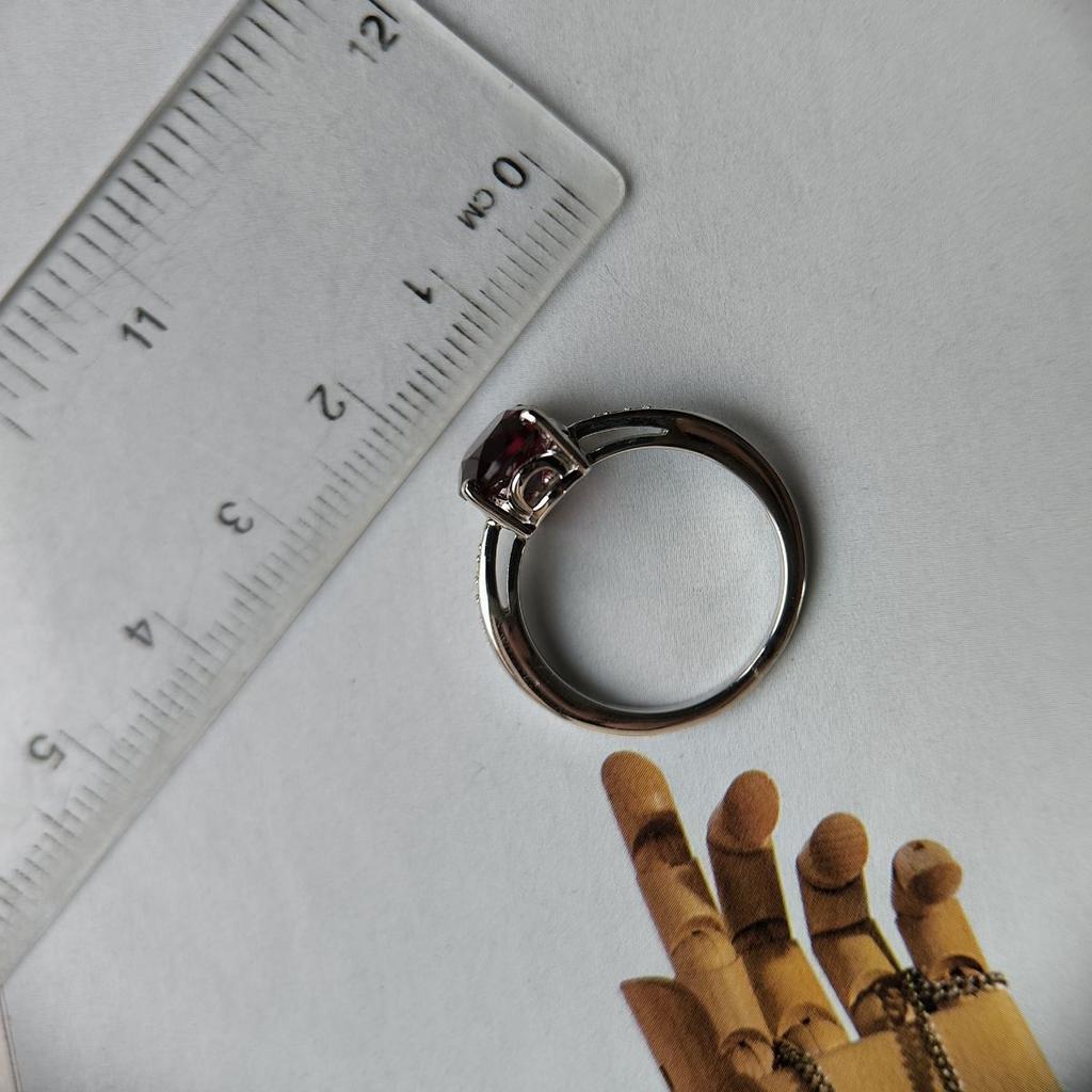 Silver Ring with Artificial Garnet Nano 2.34ct, Product Weight 2.99 Gr (60002393)