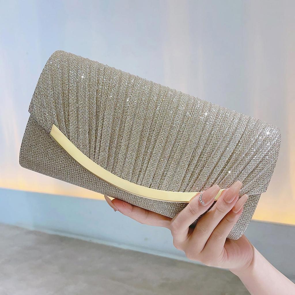 [BoleLOJin] Elegant Sparkling Clutch Bag, Elegant Ladies' Evening Bag, Wedding Bag, Ladies' Formal Bag