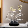 Light Luxury Home Decor Lucky Deer Statue Ornament Modern Living Room Wine Cabinet Office Decorative Figurines Housewarming Gift