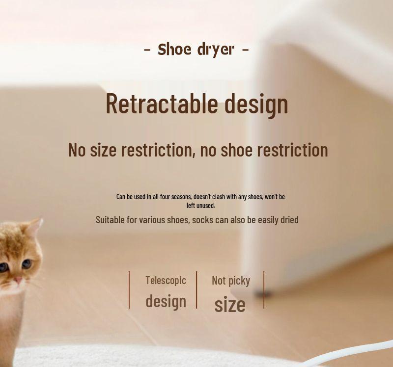 Retractable Shoe Dryer & Warmer for Adults and Kids