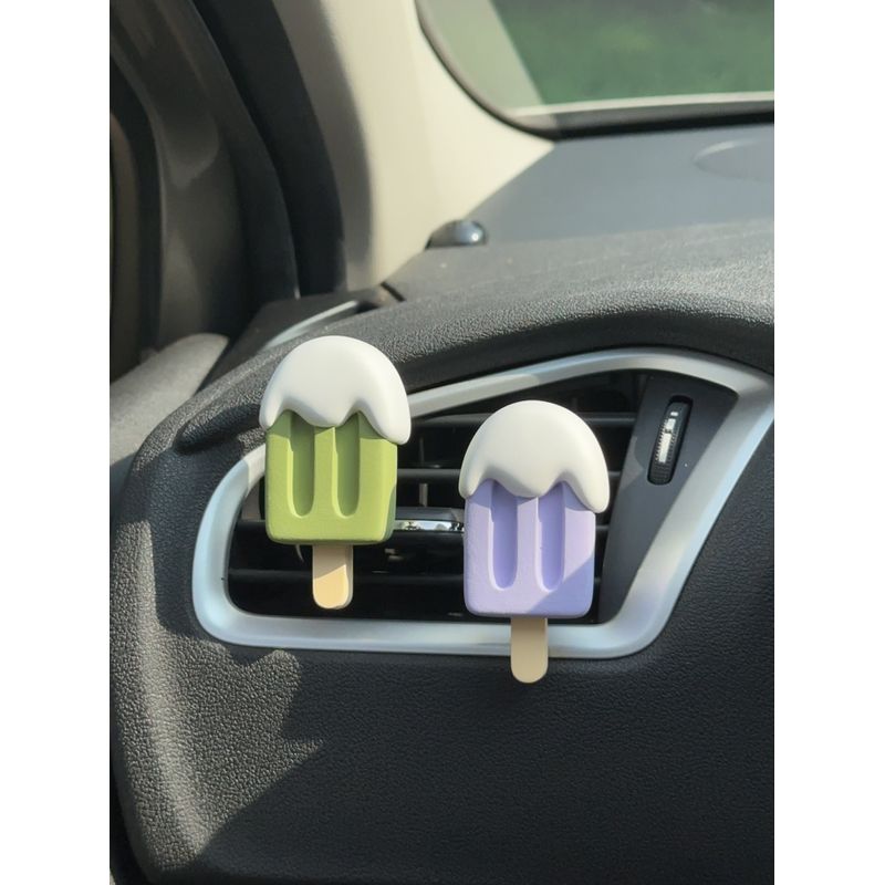 Original Copyright Air Vent Diffuser Stone Ice Cream Cool Cute Aromatherapy Decoration Car Accessory for Girls Perfume Essential Oil