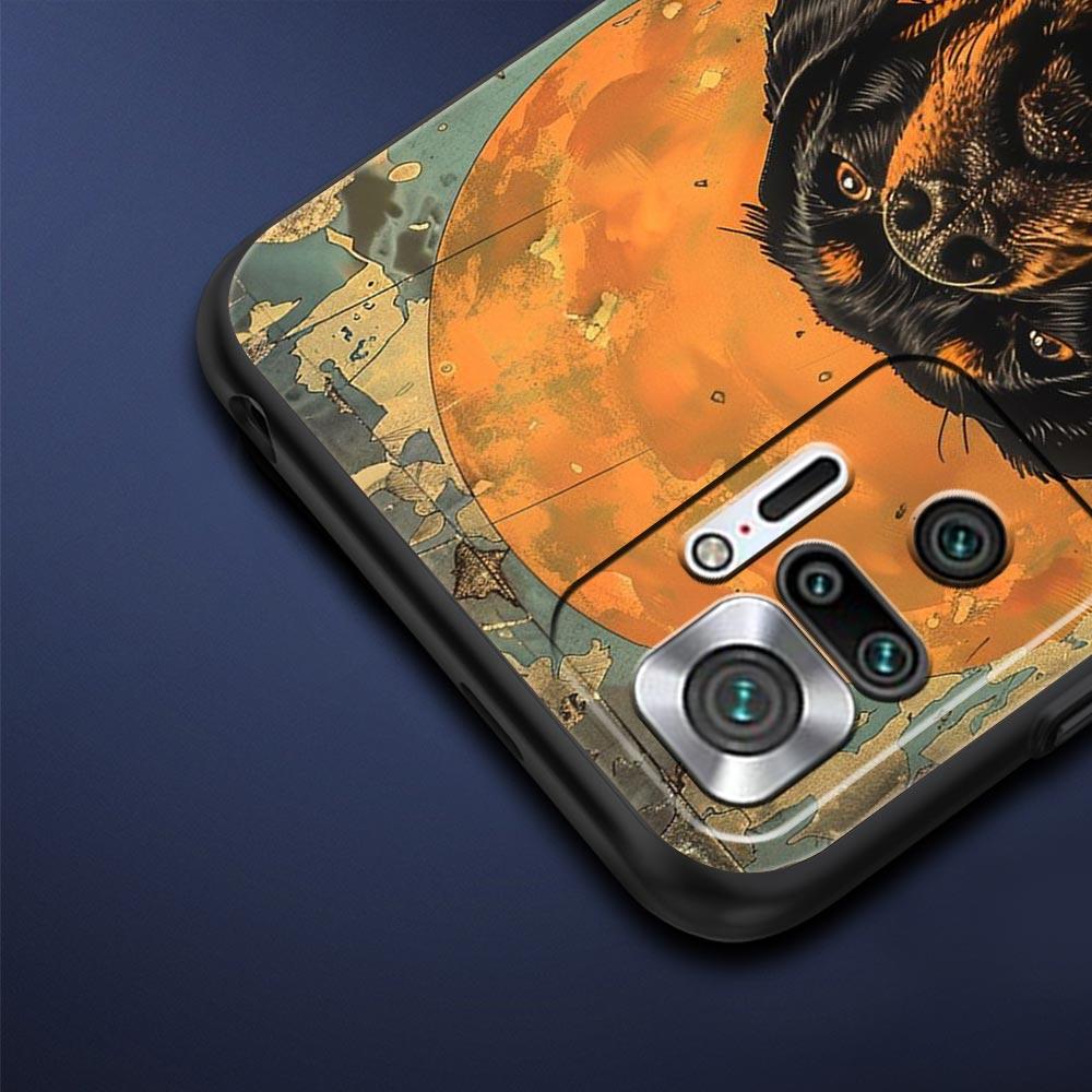 Phone Case For Xiaomi Redmi Note 14 13 12 Pro Plus 5G 9S 9 10 11 4G 14C 13C 12C 10C 9C 9A Soft Cover Rottweiler Dog
