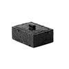 Hammered Pattern Cotton Swab Box Large Capacity Toothpick Holder Jewelry Storage Box  Bedroom