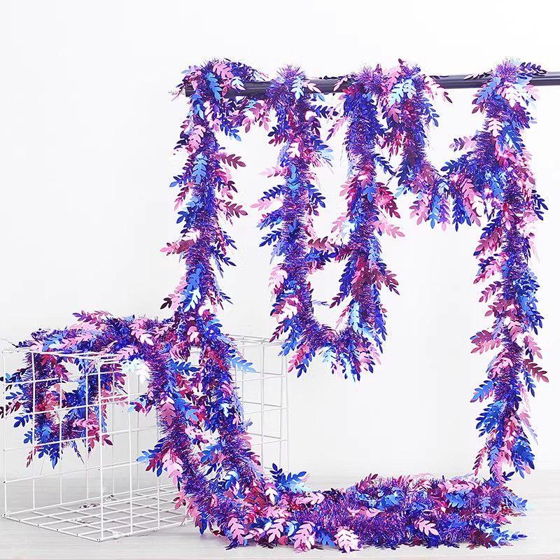 2.8M New Year's Ribbon Latte Strips Christmas Classroom Wedding Indoor Birthday Festival Wedding Decoration Wedding Arrangement