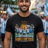 Camiseta de Fútbol de Argentina para el Mundial 2026 | Camiseta de Dibujos Animados de Julián Álvarez, Lautaro Martínez, Messi