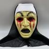Maska Strašidelná jeptiška Kostým Syntetický latex Streetový styl Hororový doplněk Realistické detaily Halloweenské Hororové téma Události
