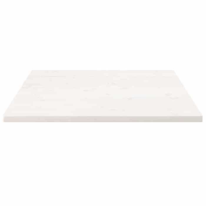 VidaXL Dessus de table blanc 70x70x2,5 cm bois de pin massif 824386