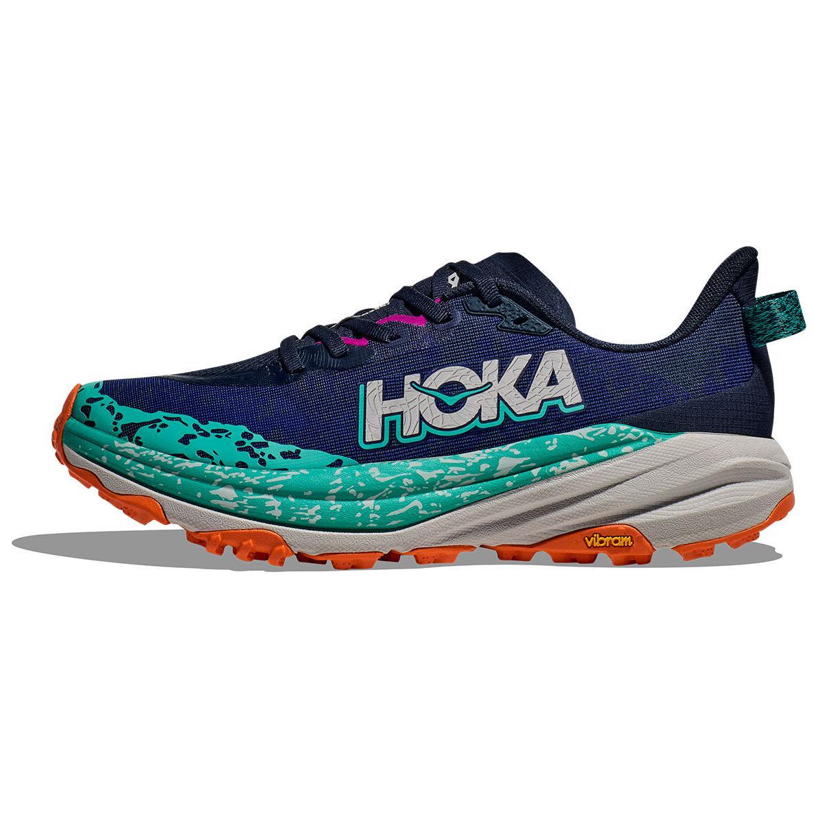 

Женские кроссовки HOKA Speedgoat 6 Wide Varsity Navy Meteor, синие, 1147832-VYM 40.5