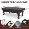 7/8FT Pool Table Dustproof Cover 210D Oxford Cloth Waterproof Billiard Table Protector With Storage Bag Washable Furniture Cover