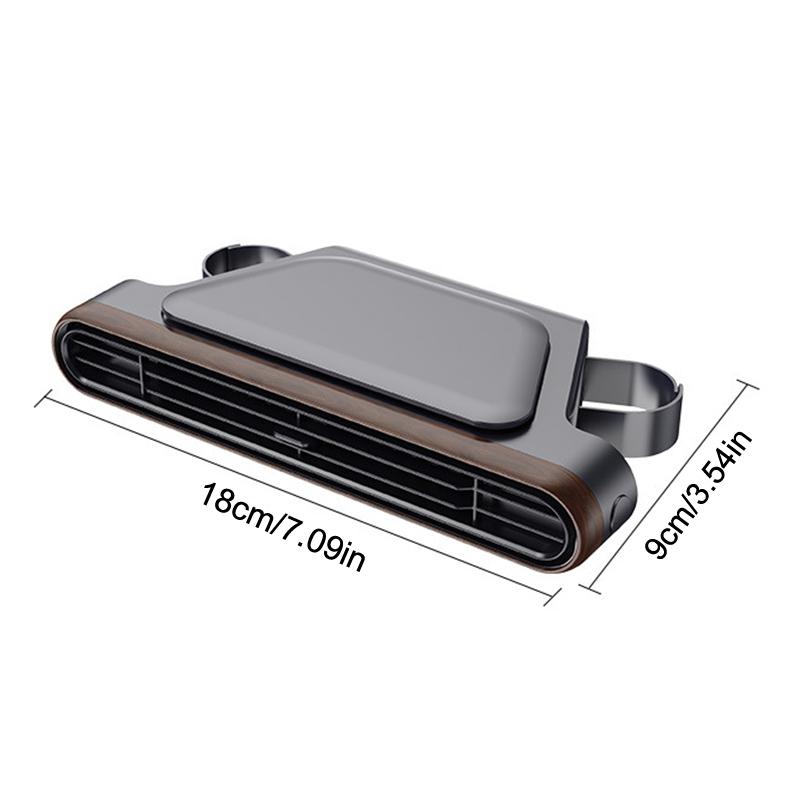 Portable Car Fan - USB Cooling Vehicle Accessory, Quiet Compact SUV Seat Fan, Adjustable Airflow Design, Efficient Proced