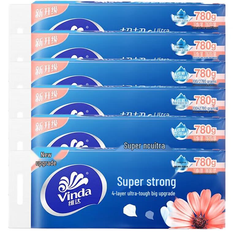 Vinda Ultra-Tough 4-Ply Toilet Paper, 60 Rolls