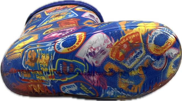 Paw Patrol Children's Rain Boots, Blue, Featuring Chase, Marshall, Skye, and Rubble, Perfect for Daycare, Rain, and More, Character Design, PP70152
