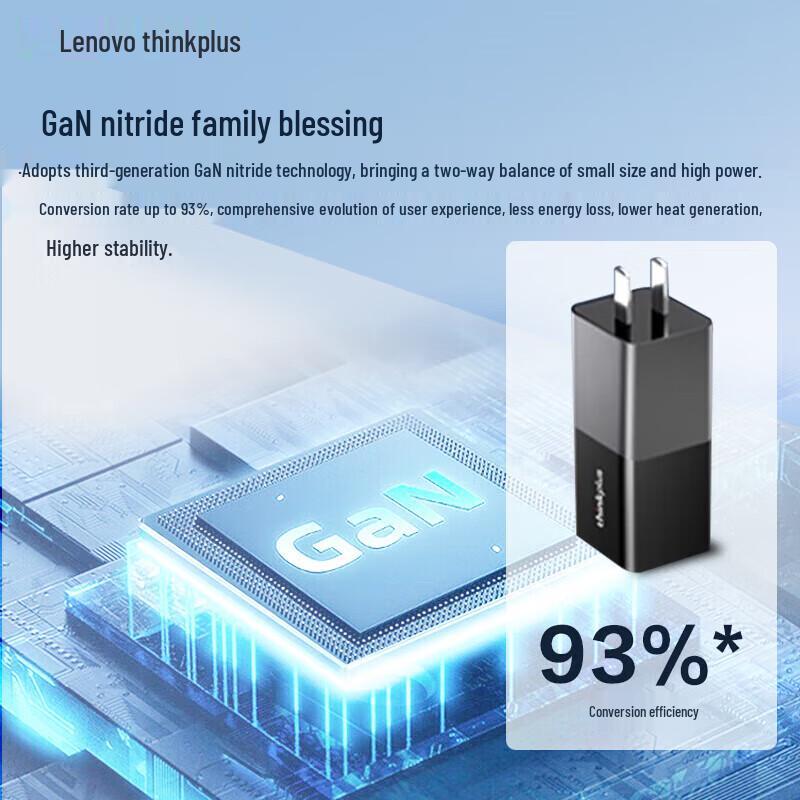 Lenovo thinkplus Lipstick GaN Power Adapter PA65G