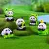 Quirkys Panda Sculptures Compactly Vehicle Dashboards Decorations Desktop Miniature Garden Design Animal Figures Display