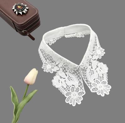 Embroidery Collar Custom Collar De Perlas Moda Hombre Naturales Piedra Fake Collar T Shirt for Men Pastoral Clerical Collar