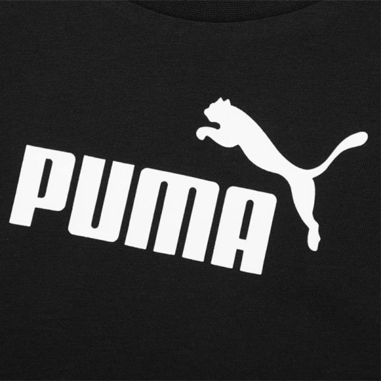 PUMA T Shirts Men's Black Crew Neck Moderate Straight Fit 583820-01