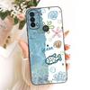 Phone Case For Motorola Moto E30 E40 E20 E14 Funda Moto E7 Power E7 Plus Soft Matte Silicone Back Cover Daisy Floral Cat  Bumper