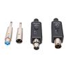Microphone Transmitter and Receiver Set 2.4GHz XLR to 6.35mm Rechargeable Wireless Microphone Transmitter for PA System