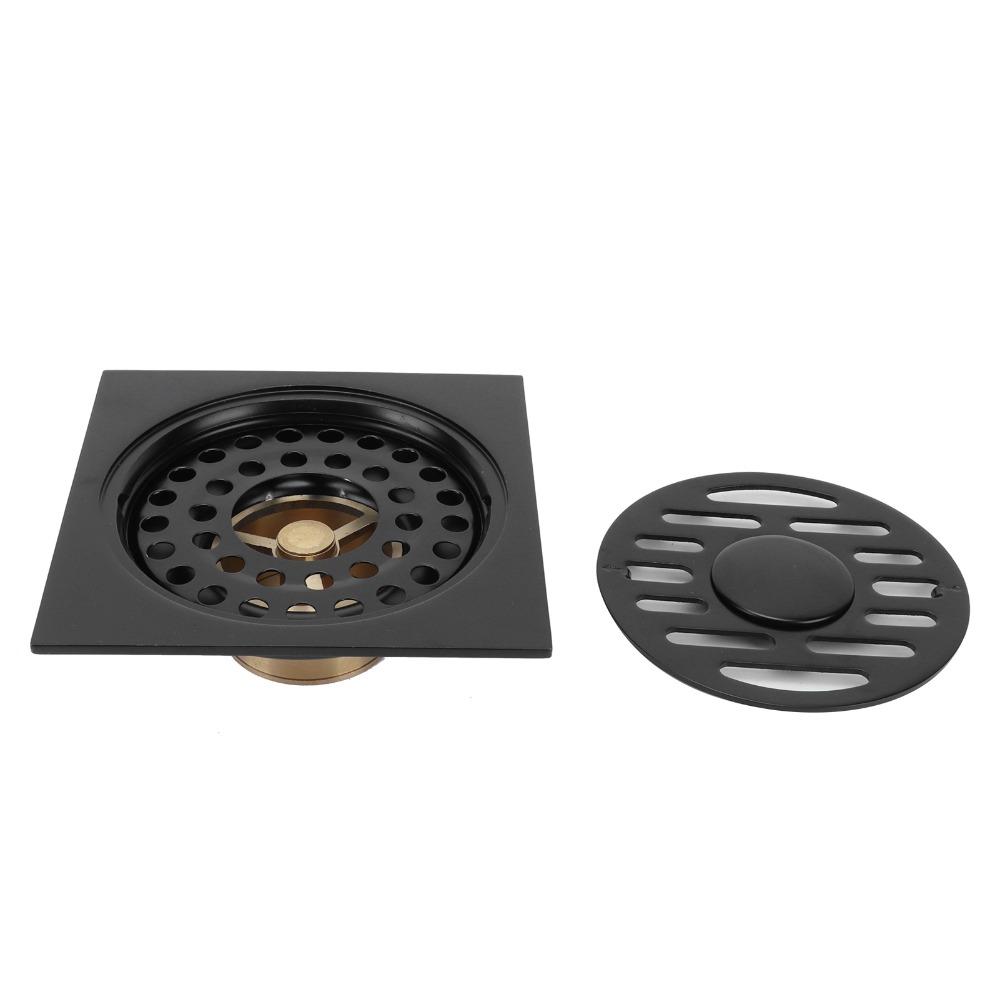 Black Shower Drain Stainless Steel Self Sealing Drain Durable Floor Drain  Laundry Room