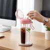 600ML Dual Drink Cup With Tubes Large Capacity Cup Portable Bottle Sport Tumbler  Outdoor Sports