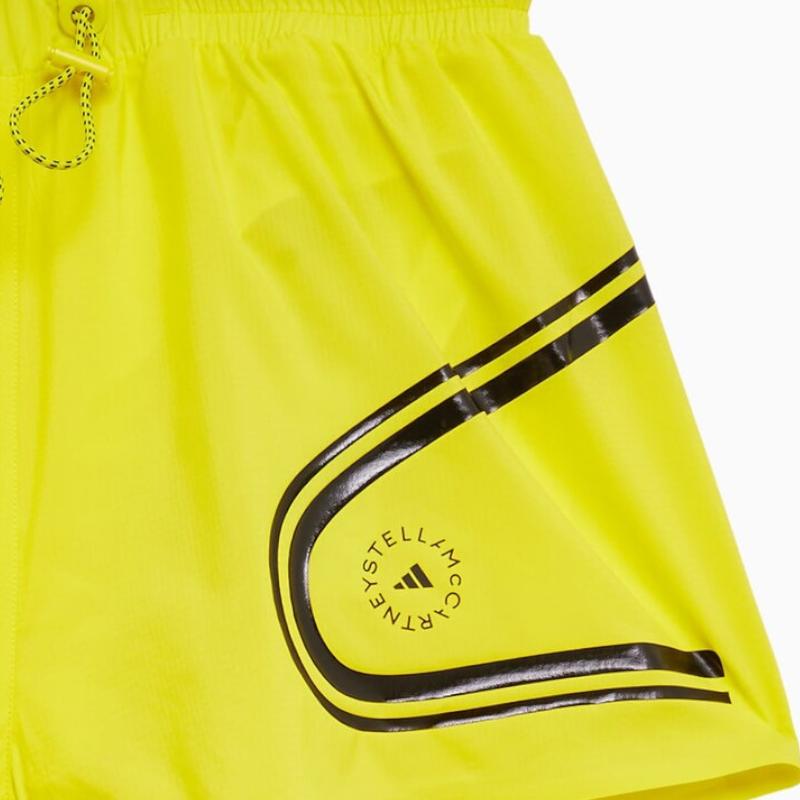 Adidas Color Block Striped Casual Shorts Women Shorts Yellow HS8196