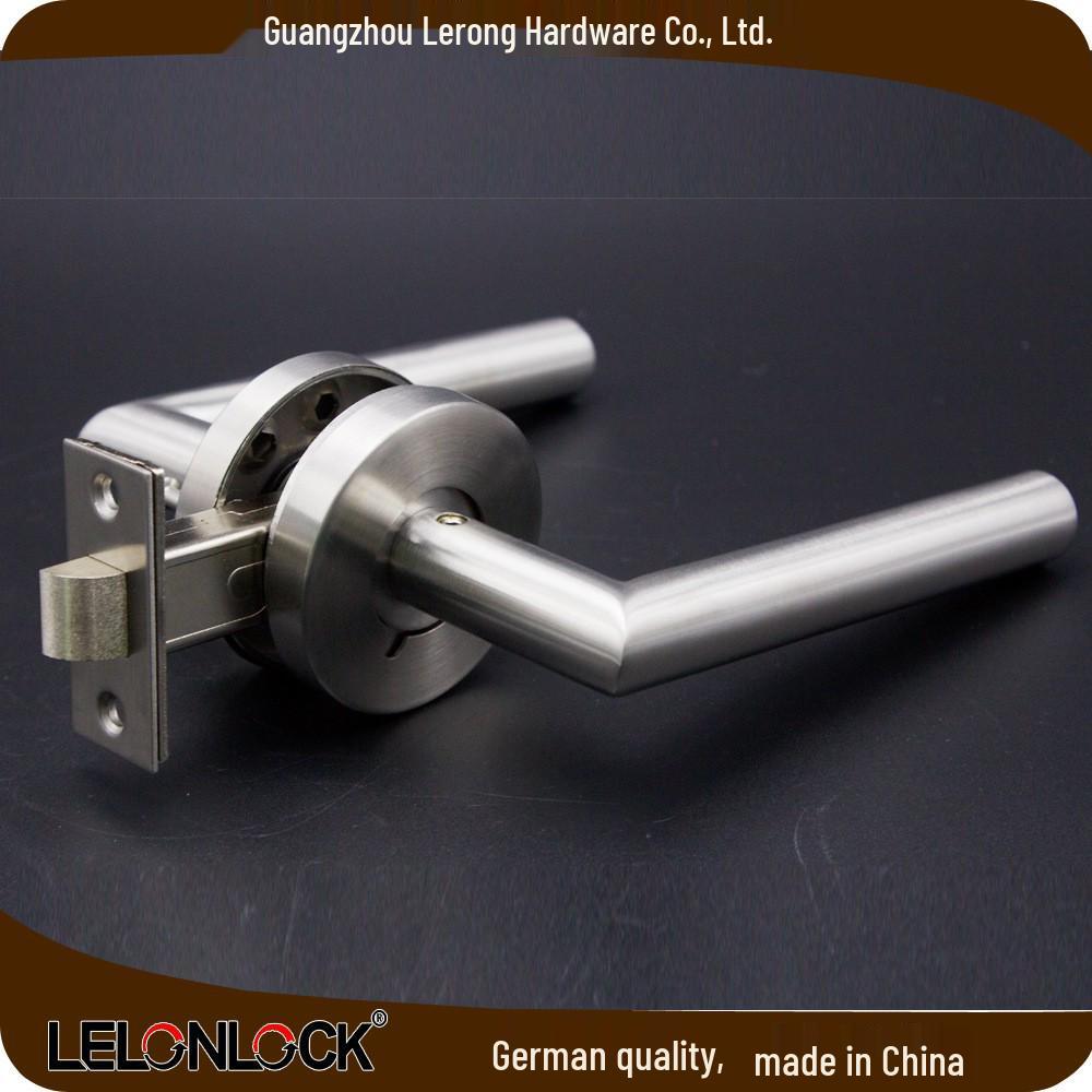 Australia Stainless Steel Bathroom Lock with Emergency Button and Bent Tube Handle