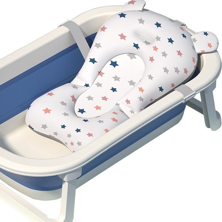 Hands-Free Newborn Bath Sling, Universal Adjustable Infant Bathtub Seat Net, Anti-Slip Safety Support for Stress-Free Bathing