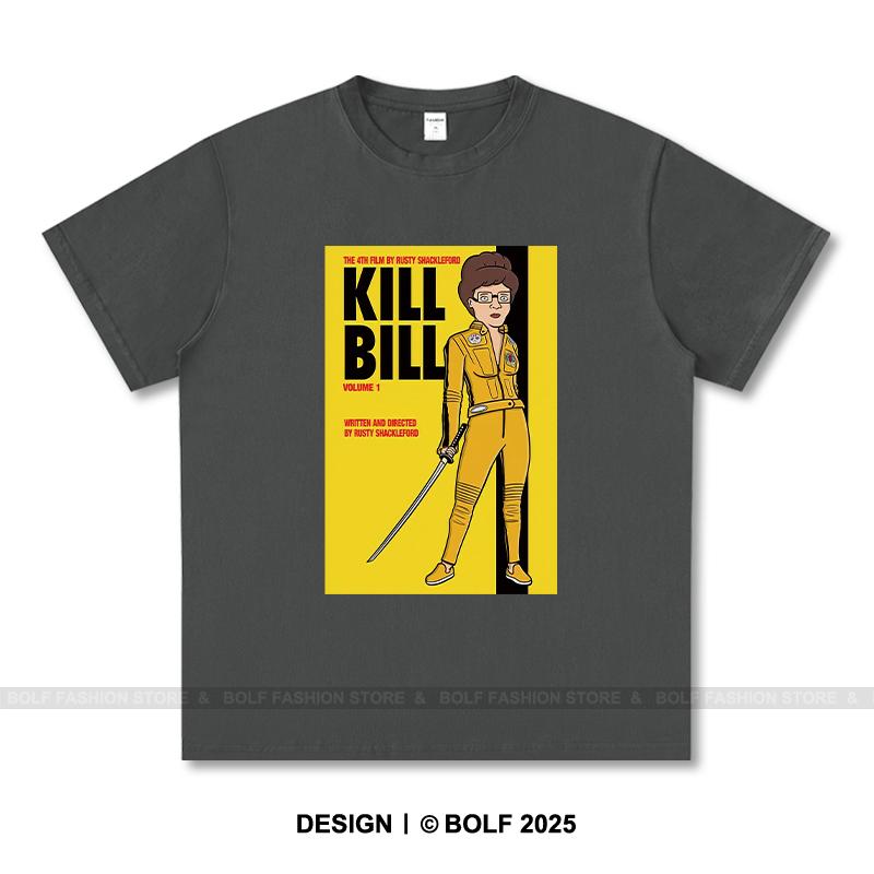 

Жіноча футболка з принтом Kill Bill 100% бавовна Оверсайз Футболки з кінографікою для чоловіків Літні топи Культовий фільм Вуличний одяг M