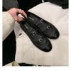 Fashion Women Shallow Mouth Round Toe Flat Mary Jane Shoes Ballet Flats Double Breasted Strap Shoes Female Low Heels Pumps Summer