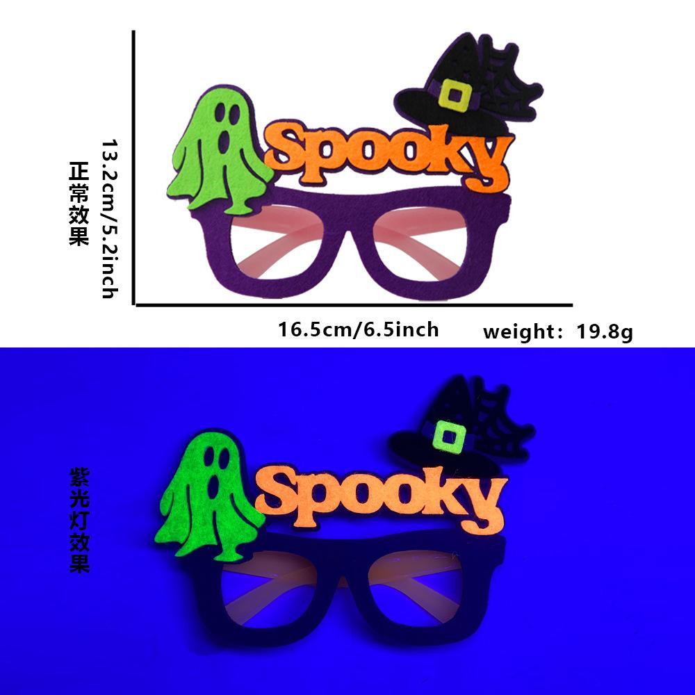 Halloween Party Favors for Kids Funny Eyeglasses Bracelets Pumpkin Keychains Bat Hair Clip Trick or Treat Cosplay Decorations