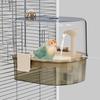USB Water Circulating Bird Bath for Cages - Hanging Parrot Bath with 4 Filters, Bird Cage Accessory, Shower Box for Small Birds, Canaries, Budgies, Co