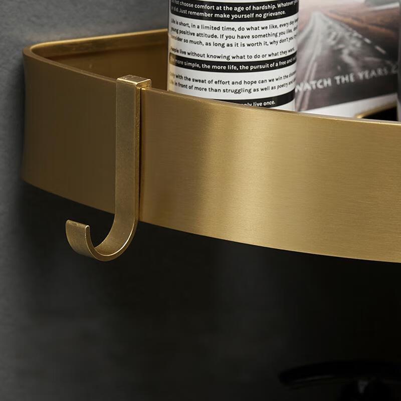 Xuanyong Brushed Gold Aluminum Bathroom Basket Set (Triangular & Square)