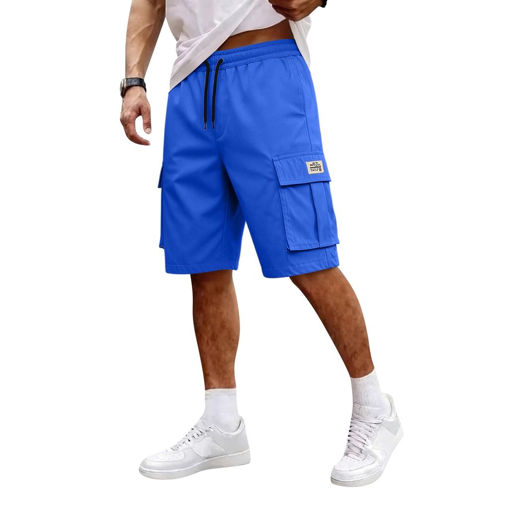 Men's Cargo Shorts with Multiple Pockets, Relaxed Fit, Casual Athletic , 5-Inch Inseam
