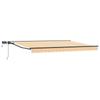 Manual Awning Frame with LEDs Yellow White Anthracite 4 X 3 M