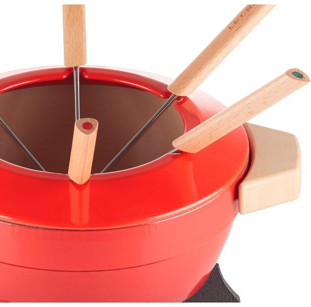 Fondue Le Creuset Cast Iron Fondue Set Cherry Red (60612000602460)