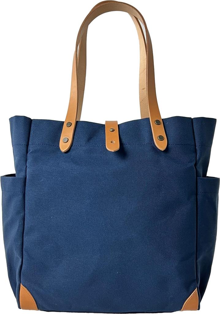 Hanpu Kobo Tote Bag Canvas Tote Made in Japan Domestic Canvas A4 Multifunctional 3J10 Navy (M) Women's Men's Paraffin-treated