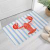 Coastal Lobster Printed Doormat Non-slip Entryway Floor Mat For Summer Nautical Style Home Front Door Indoor Outdoor Home Decor