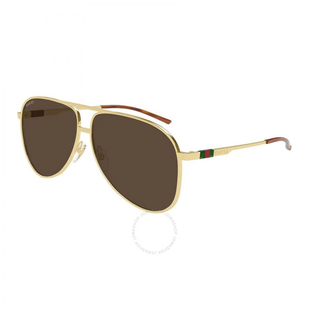 

Gucci Коричневі чоловічі сонцезахисні окуляри Pilot S gg1677S 002 62