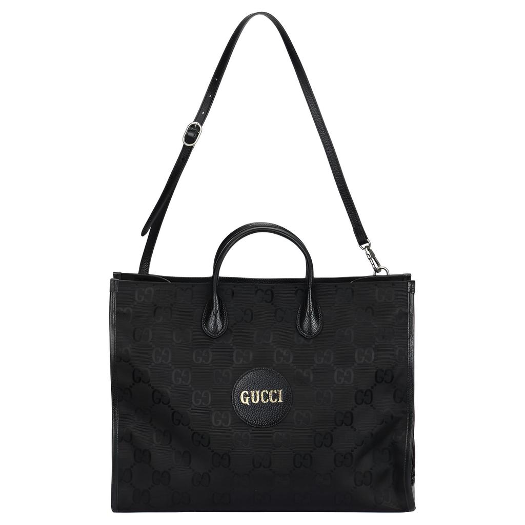 GUCCI Off The Grid Nylon With Leather Tote Bag, Shopping Bag, Crossbody Handbag, Shoulder Bag Men's Black 630353-H9HAN-1000