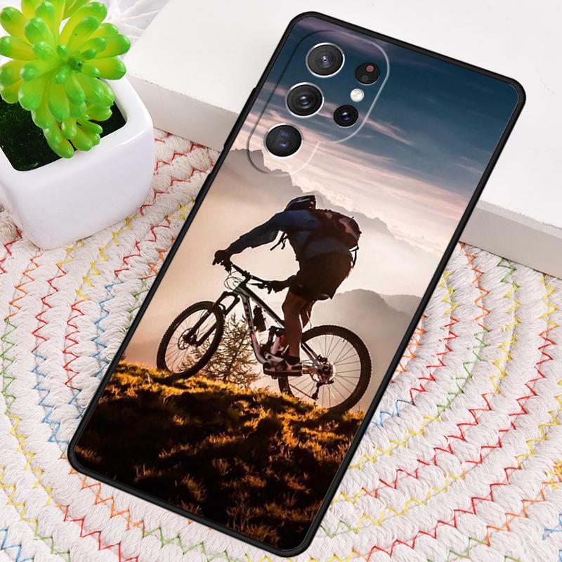 Sport Mountain Bike Cycling Art TPU Phone Case For Samsung Galaxy note 10 pro S26 S25 S24 S23 S22 Ultra Plus S21 FE S20 Cover