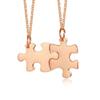 Ensemble de colliers pendentifs Puzzle Couple BFF Minimaliste 2/3/4/5 Pièces pour Femmes Noms Personnalisés Acier Inoxydable Cadeaux Personnalisés Bijoux