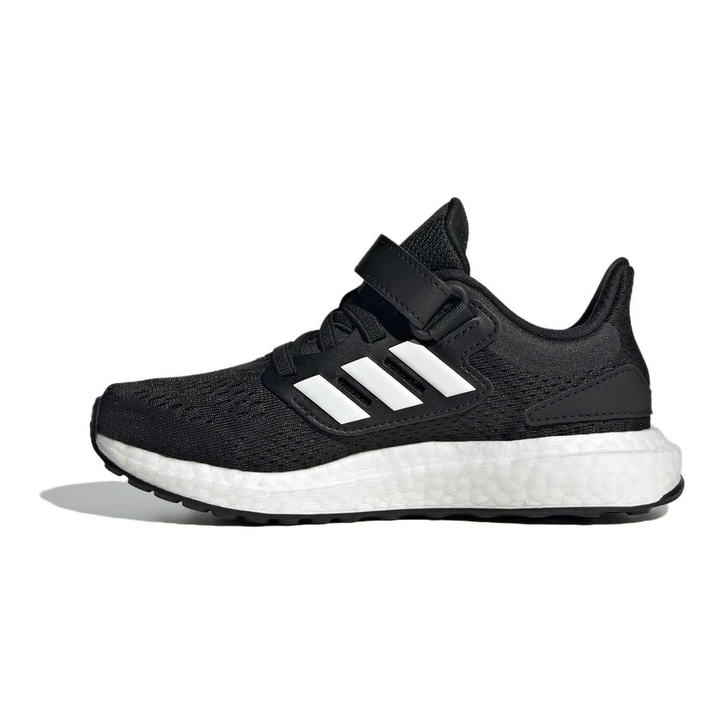 Adidas Pureboost Running Mesh Durable Breathable Low Top Kids Running Shoes Kids Sneakers Black White ID8494