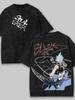 Soul Eater Black Star Anime Washed Cotton Short-Sleeve T-Shirt - Unisex Men's Gr