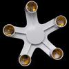 5 In 1 E27 To E27 Base Socket Splitter LED Light Lamp Bulb Adapter Holder