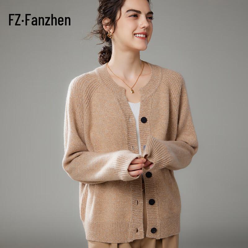 

Женский вязаный кардиган из кашемировой смеси Fanzhen One Size