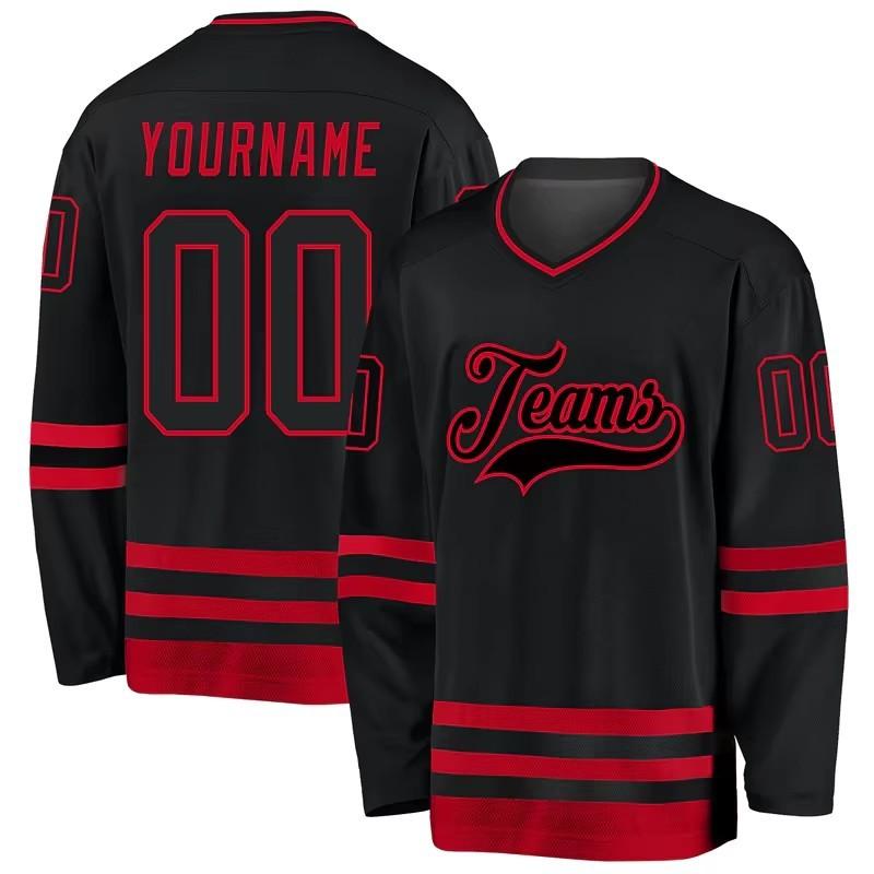 Sublimation Ice Hockey Uniform 3D Print Your Name Number Men's and Women's Ice Hockey Jerseys Game Training Jerseys